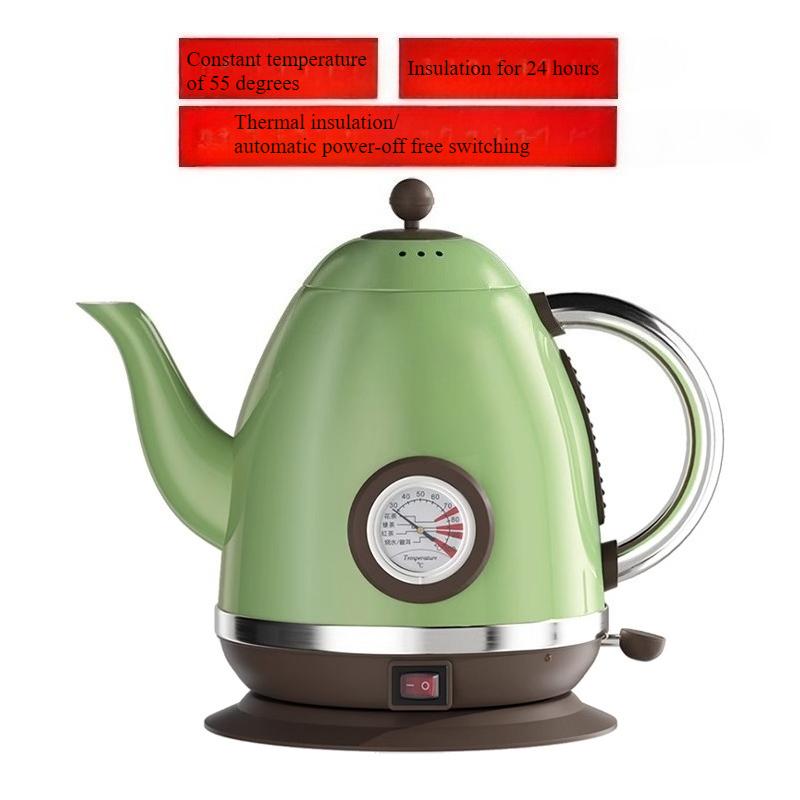 

220V Household Insulated Electric Kettle Stainless Steel Constant Temperature 220V зелений