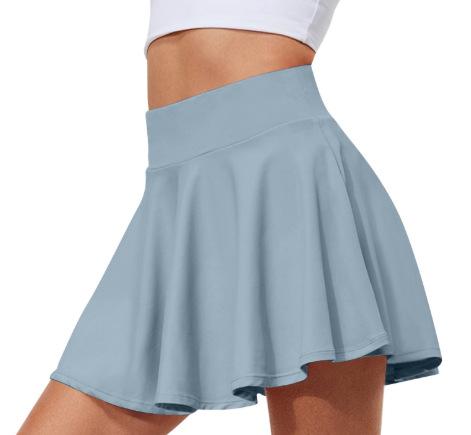 Temu Women'S Summer Explosion Sports Fitness Casual Yoga Skirt Fake Two Comfortable Pleated Skirt