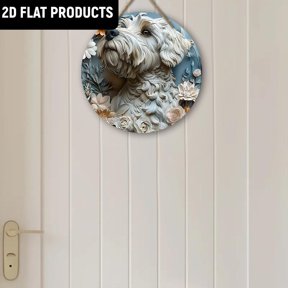 Wooden Charming Yorkshire Terrier Ornament - Perfect for Door, Wall, Home, Room, Farmhouse, Street, Shop, Garage, Bar, Garden, and Coffee House Decor