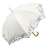 Chinoiserie Modern Long Perfect for Sun and with Full UPF Heat UV Fully Embroidered Paisley and Crystal Perfect Gift for Day X Navy Women's Parasol,