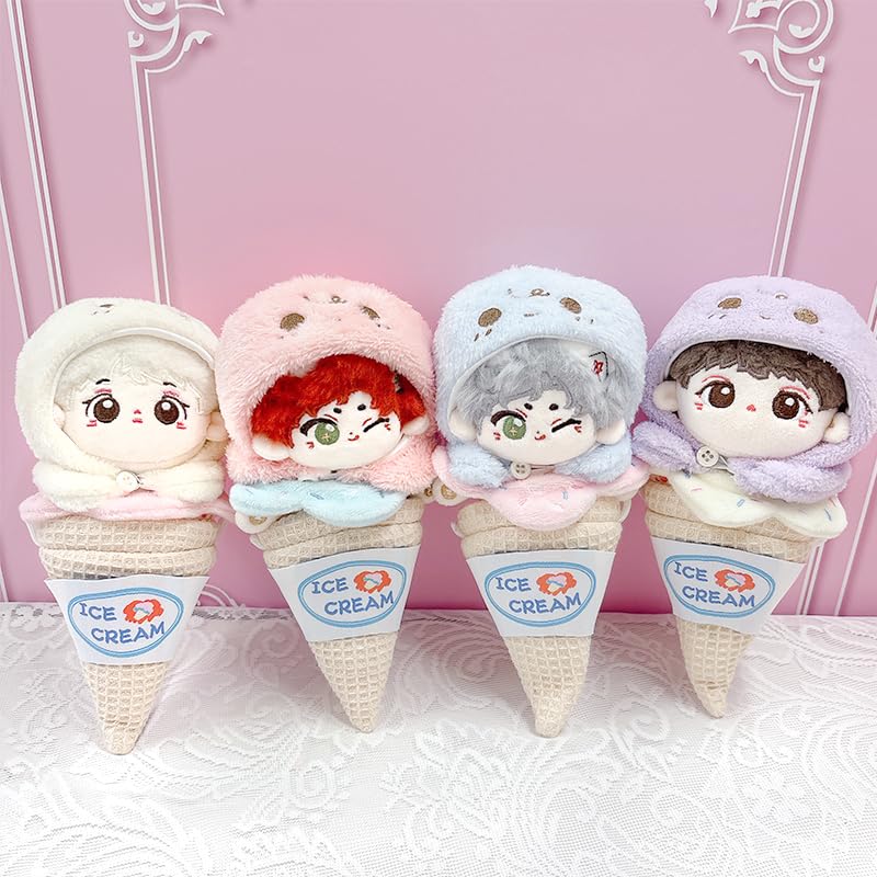 G triger Ice cream shaped stuffed toy kigurumi 10cm stuffed clothes cotton doll clothes sew life kigurumi pink triger for push sewing [cone] g.triger