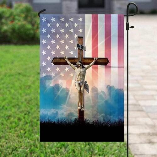 God Jesus He Died For Me I Live For Him Christian American Double-sided ag XXH LLP LLX