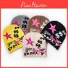 Acrylic Knit Hat With Letter Design For Hip Hop And Street Fashion Enthusiasts