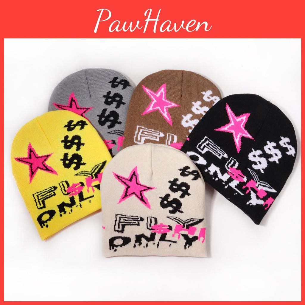 Acrylic Knit Hat With Letter Design For Hip Hop And Street Fashion Enthusiasts