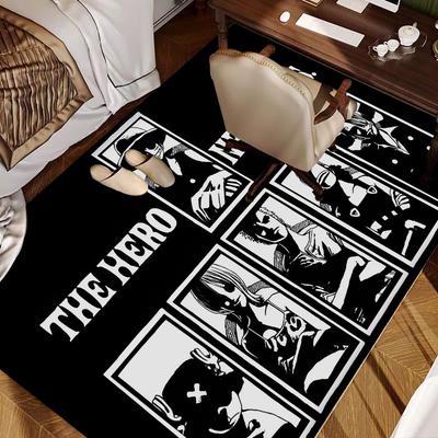 Anime One Piece Luffy Mata Łazienkowa Pokój Dziecięcy Dekoracja Sypialni Balkon Antypoślizgowa Wycieraczka Salon Dywan Powitalny