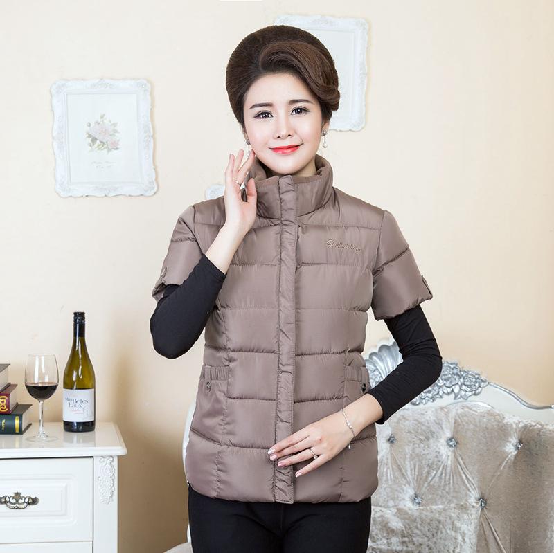 

Женский хлопковый жилет с коротким рукавом, куртка, зимний кардиган, теплая свободная одежда, размер больше XXXXL