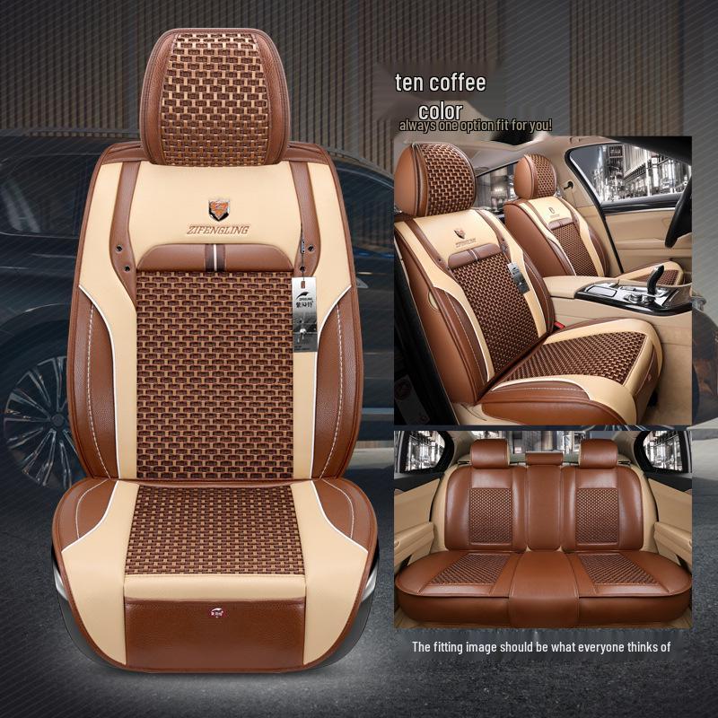 

Четырехсезонная подушка на сиденье автомобиля из ледяного шелка для Emgrand Boyue Vision X3 X6 - мультяшный дизайн