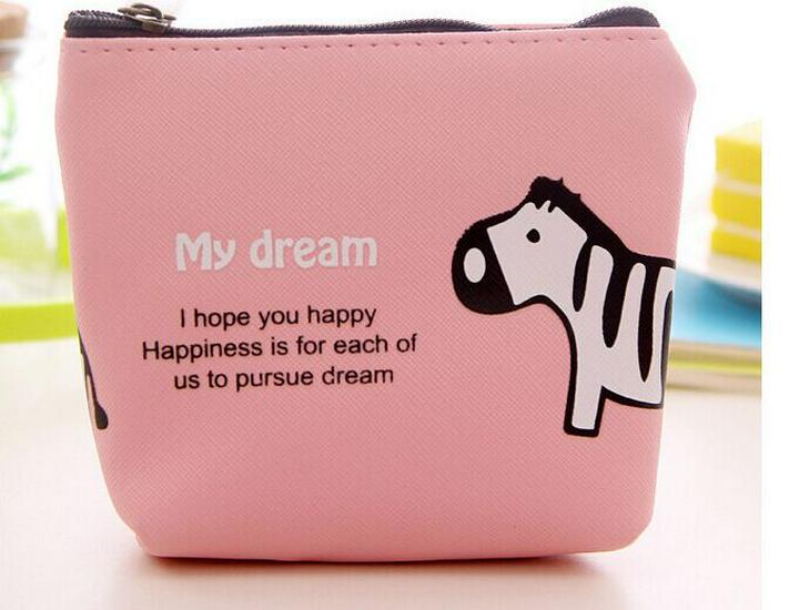 

Korean Style Cute Animal Coin Purse for Students розовый