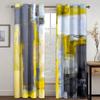 Cheap Modern Personality Curve Double Color Printing Curtain Living Room Bedroom Home Decoration Adult Decorative