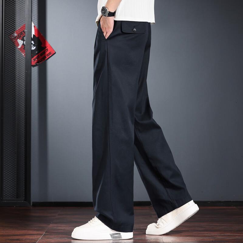 Men's Old Money Style Linen Lyocell Blend Wide-Leg Casual Pants