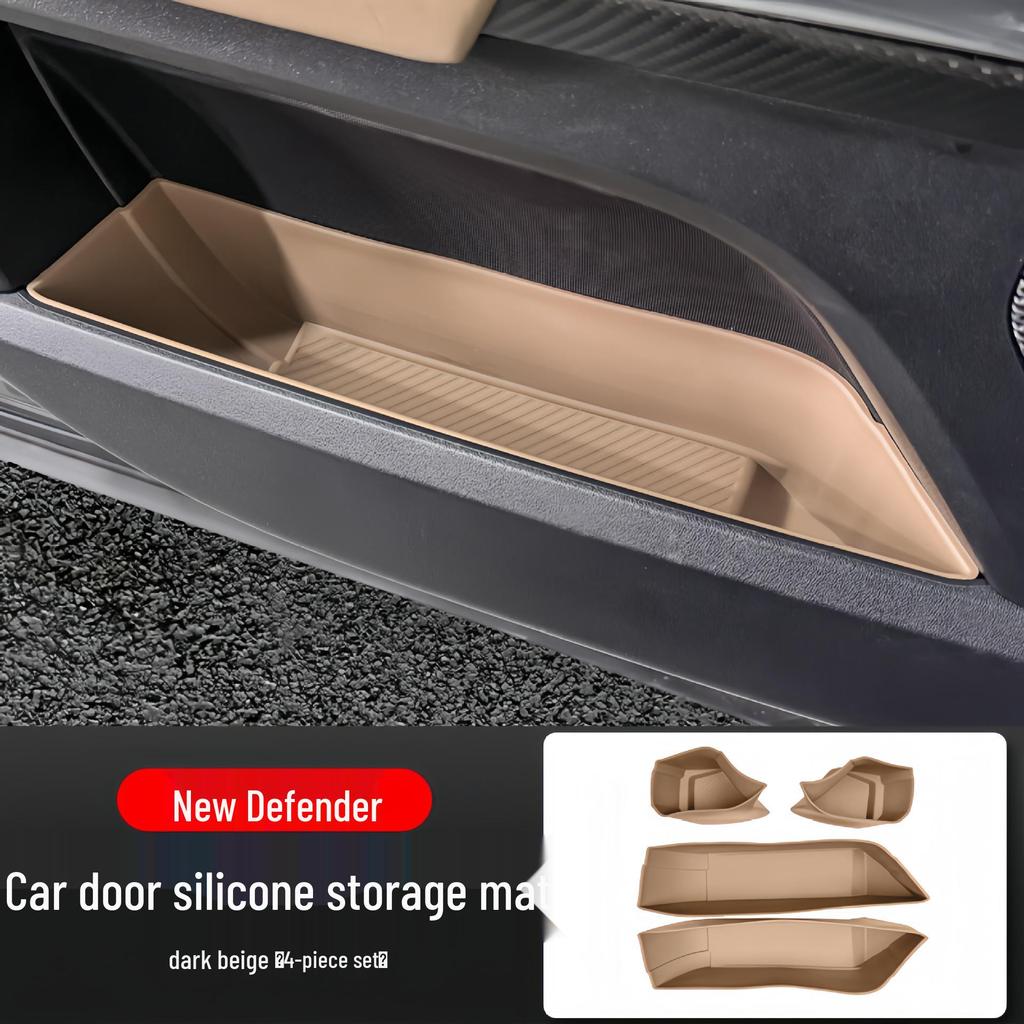 Silicone Door Storage Organizer Mat for Land Rover Defender 2020-2025