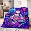 Demon Slayer Superb Cartoon Flannel Blanket, Printed Style for Bedroom, Warm and Soft Bedding, Travel Picnic Use_LIAN