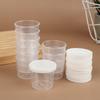 10 Peças/Conjunto 20/30/50/100ml Copos Medidores Transparentes para Pílulas Líquidas com Tampas Organizador de Pílulas para Viagem Recipiente para Medicamentos Líquidos