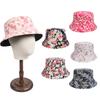 Damen Sommer Schatten Atmungsaktiv Beidseitiger Fischerhut Faltbarer Sonnenschutz Sonnenhut Outdoor Sport Lässig Mode Blumendruck Strand Sonnenkappe