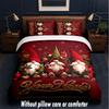 Gnome Theme Custom Text Or Name 3Pcs Bedding Set,1 Flat Sheet & 2 Pillowcases Personalized Home Bedding