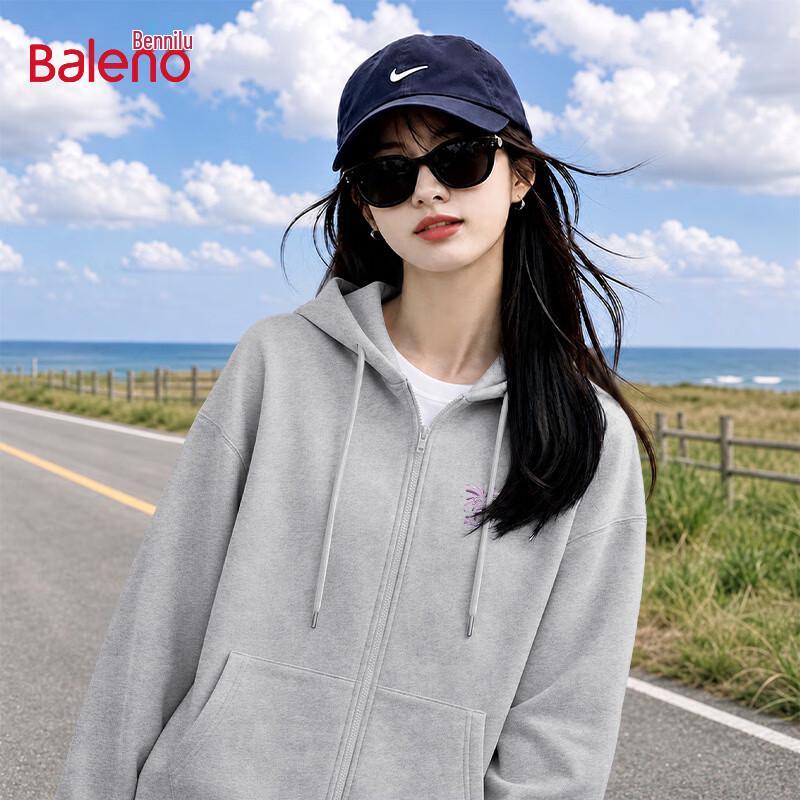Baleno Women's Autumn Hooded Zip-Up Sweatshirt