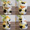 Waza No Kura Stylish Lucky Charm Ornament Kutani Ware with Both Hands Calico Perfect for Grand 60th 70th 77th and Other Birthday Feng Shui Interior