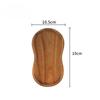 Asymmetrical Acacia Wood Tray Versatile Serving Plate for Snacks Desserts Coffee Coaster Home Afternoon Tea Table Decor