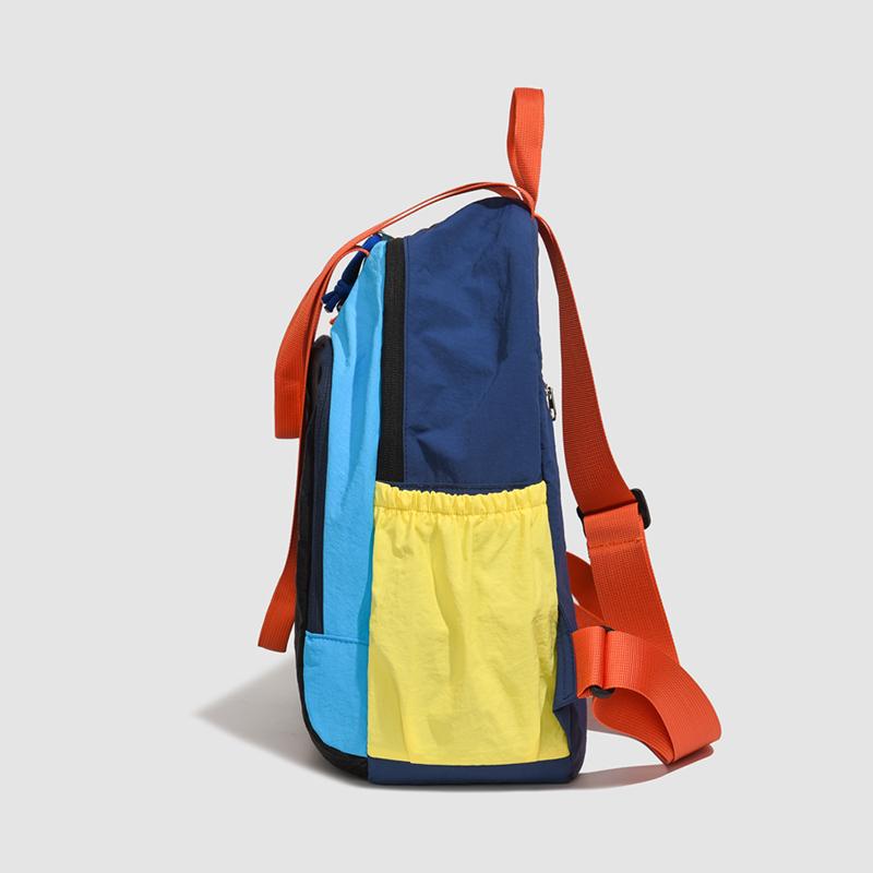 Lightweight Backpack Women's Color Block Shoulder Bag Multi-Function Commuter Crossbody Bag