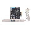 PCIE to USB 3.2 Gen 1 Card 10Gbps Bandwidth 4 USB PCIe Expansion Adapter Card for Desktop PC