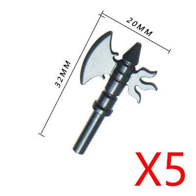 MOC Building Block Medieval Solider Knight Figures Toy Weapons Accessories Sword Axe Bow Sword Ten Spear Crossbow Mini Bricks