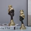 African Lady Figurine Resin Woman Figurines Black Figure Statues Yoga Studio Home Office Desktop Decoration Interior Ornaments