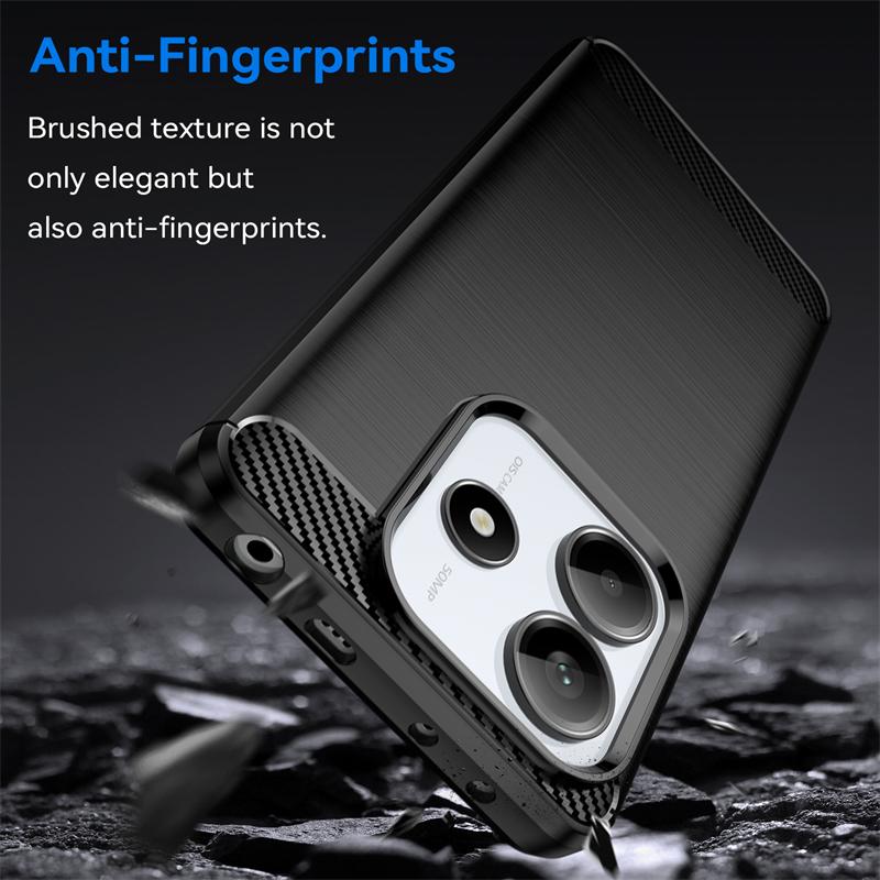 Soft TPU Funda For Redmi Note 14 SE Shockproof Silicone Carbon Fiber Cover Redmi Note 14 SE Phone Case For Redmi Note 14 SE Case