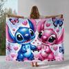 Couverture Flanelle Kawaii Point S Dessin Animé, Couverture Peluche Ultra Douce Chaude pour Maison Chambre à Coucher Lit Canapé Couverture Camping Pique-nique cadeau enfants