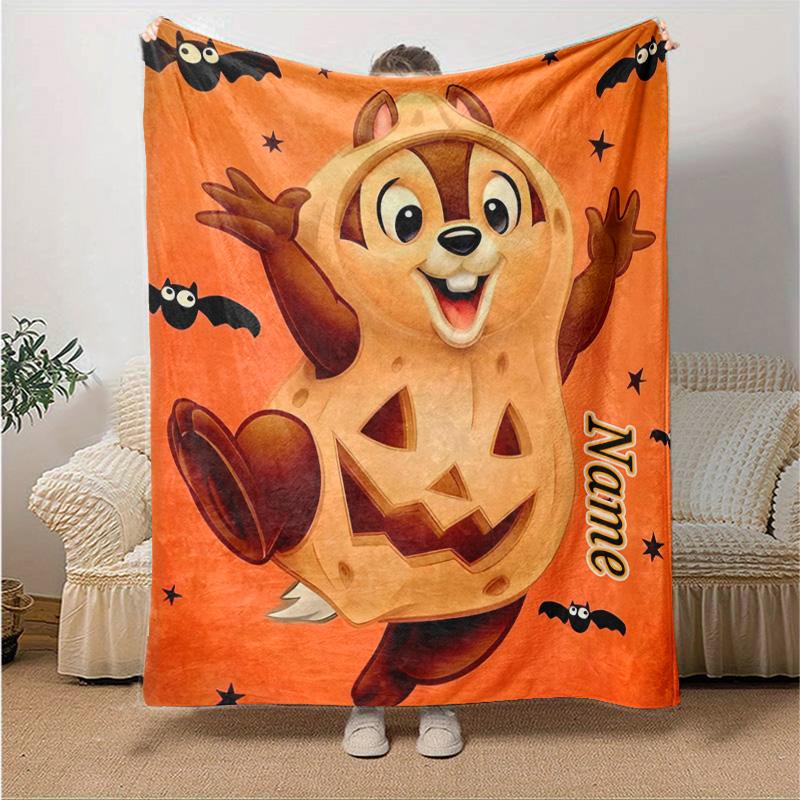 Custom 1pc Chip Dale's Playful Adventure Blanket, Soft And Comfortable Blanket, Casual Warm, Camping Travel Blanket, Birthday Gift Q91021