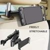 2023 Telescopic Car Rear Pillow Phone Holder Tablet Rotating Car Seat Rear Stand Headrest Bracket for Phone Tablet 5 13 Inch
