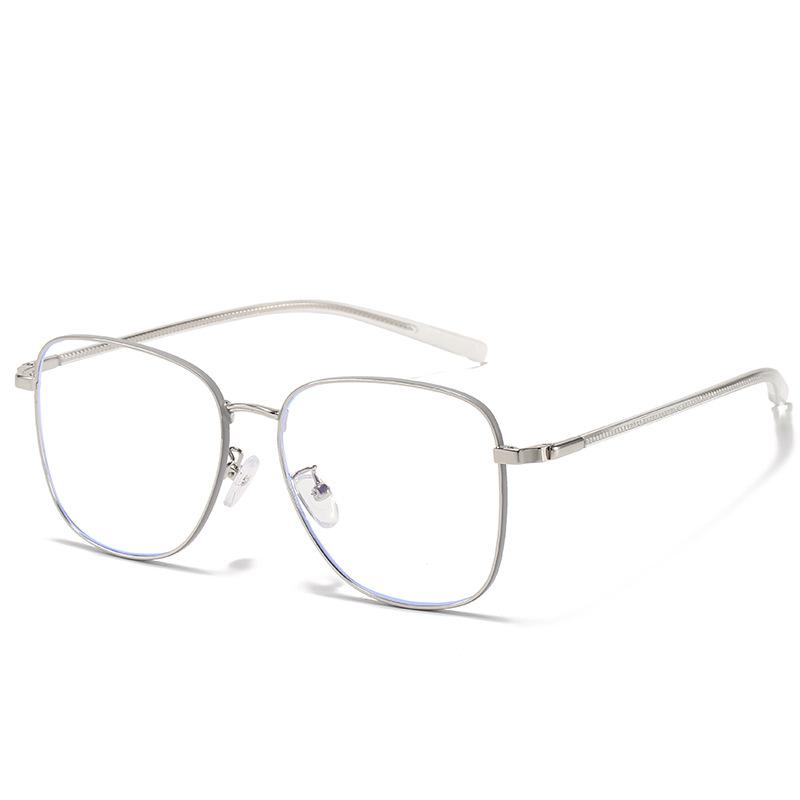 

Classic Box Anti-Blue Goggles 61042 Metal Men S And Women S Versatile Trendy Glasses, Myopia Glasses new