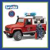 Bruder Land Rover Def. Wagon Firefighter Custom (with figure) BR02596