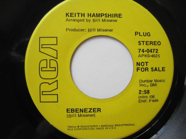 

7inch Record KEITH HAMPSHIRE - Ebenezer 740472 RCA 1971 US Rock Used