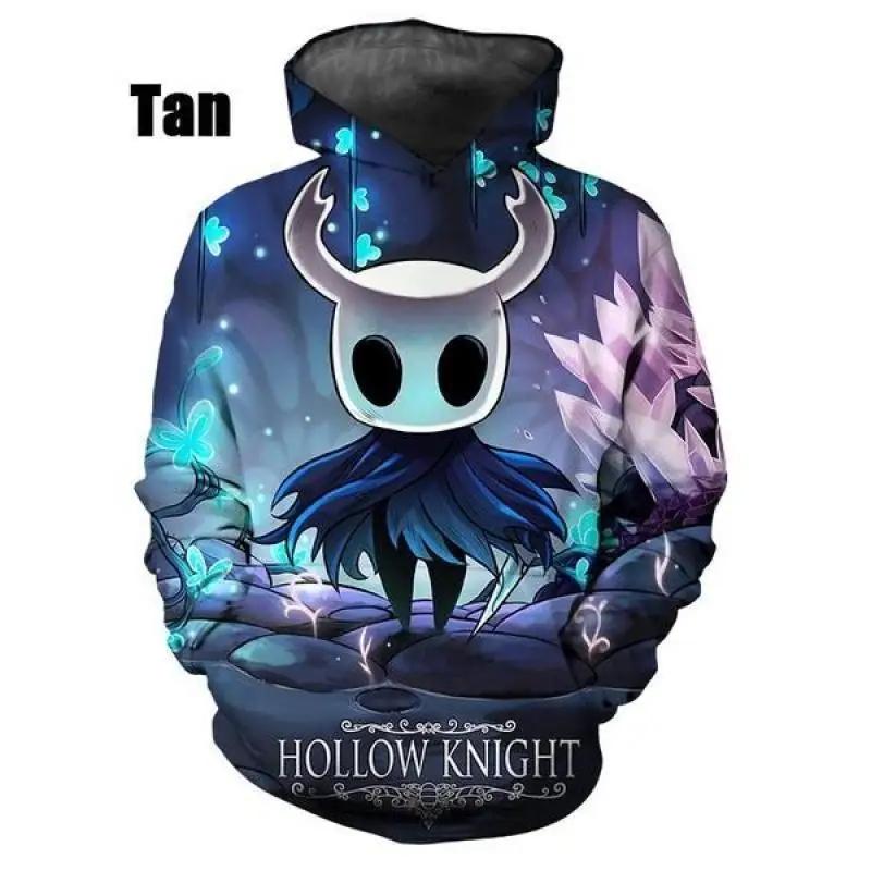 

Толстовка Hollow Knight для мужчин и женщин, модная повседневная 3D-свитшот, толстовка, уличная одежда, с длинным рукавом, большие размеры, мужские толстовки S