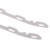 Metal Front Bumper Trim Retaining Clip Pair for Sunny, Slotted Replacement Fastener Plates for Front Bumper Trim Repair and Maintenance, 2 Pieces