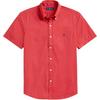 Polo SS24 Pony Logo Brodert Plaggfarget Vasket Kortarmet Skjorte Herre skjorter MNPOWOV1N820289-600