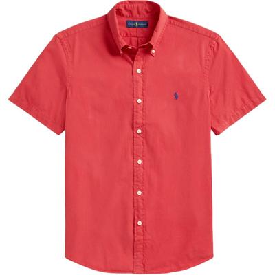 Polo SS24 Logo Poney Brodé Teint en Pièce Lavé Chemise à Manches Courtes Homme chemises MNPOWOV1N820289-600