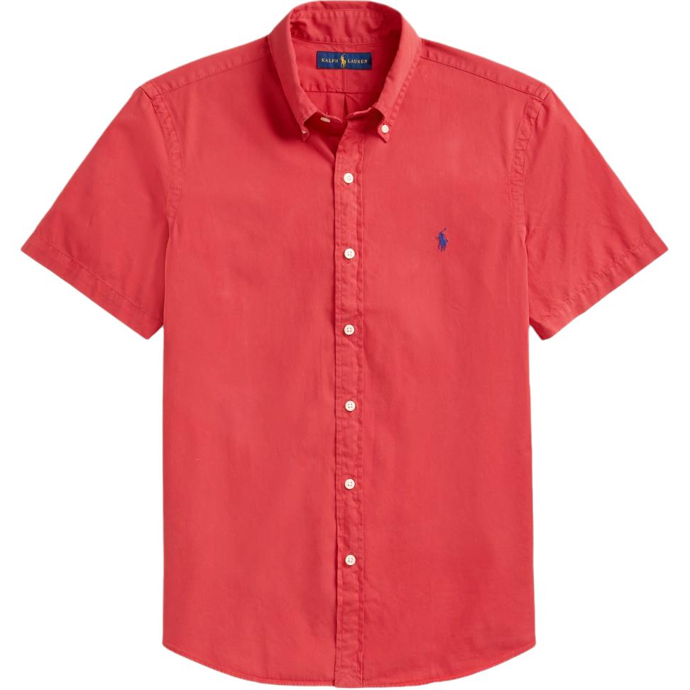 

Polo Ralph Lauren SS24 Вышитая Логотипом Пони Окрашенная Готовым Изделием Выстиранная Рубашка с Коротким Рукавом Мужские рубашки MNPOWOV1N820289-600 S