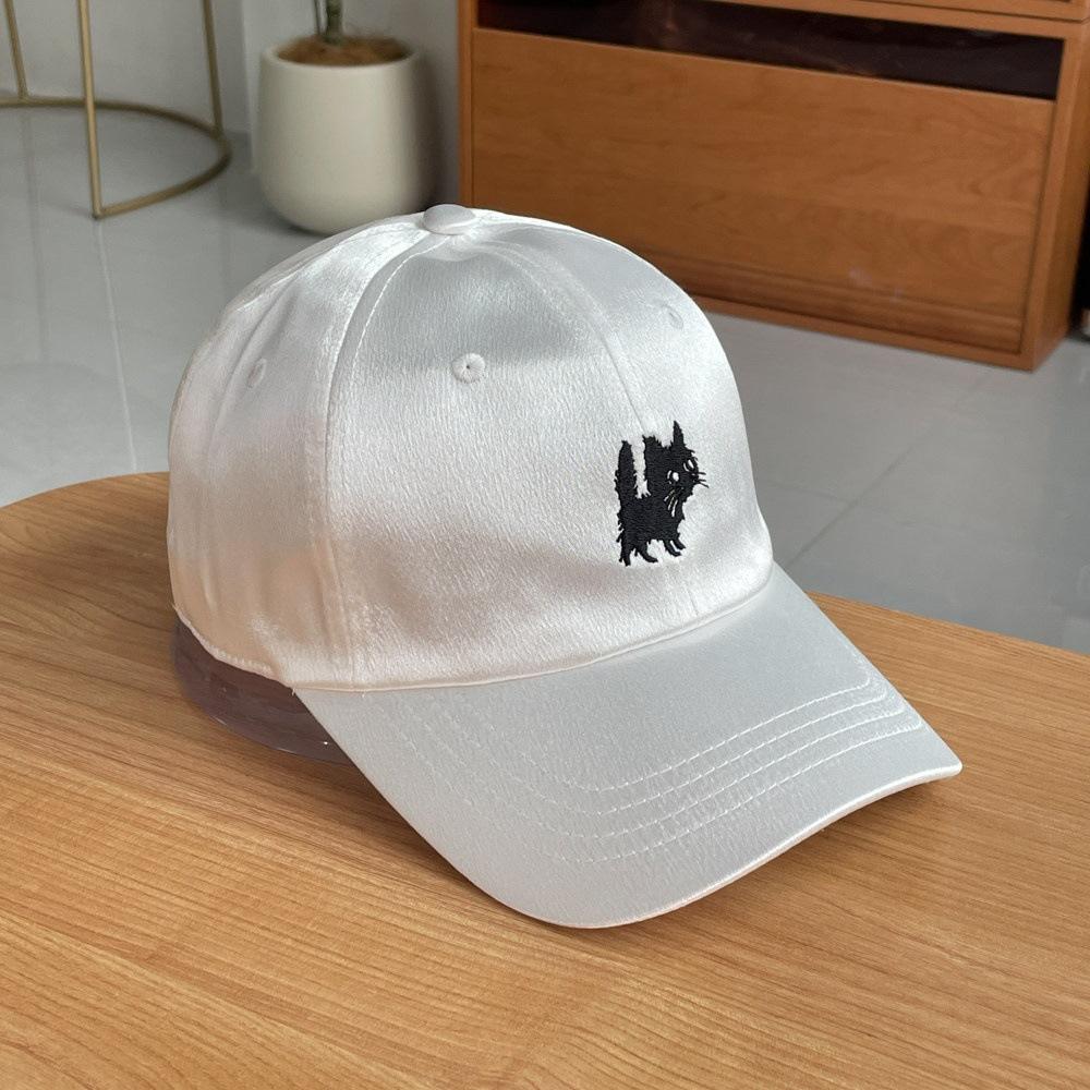 Fashion Hat Star Mercerized Fabric Atmosphere Embroidery Baseball Cap Children's Four Seasons Curved Eaves Show Face Small Trend and Cap Men