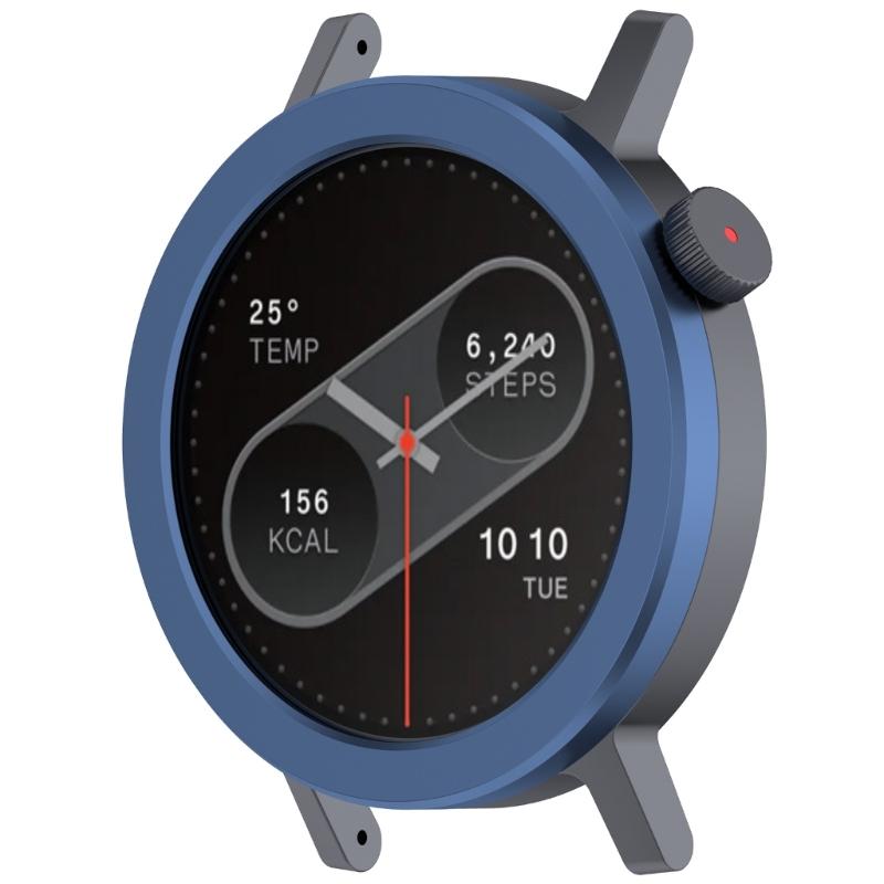 Aluminum Alloy Watch Frame With Reinforced Glass Screen Guard for CMF Watch P2 Smartwatch Scratch Resistance