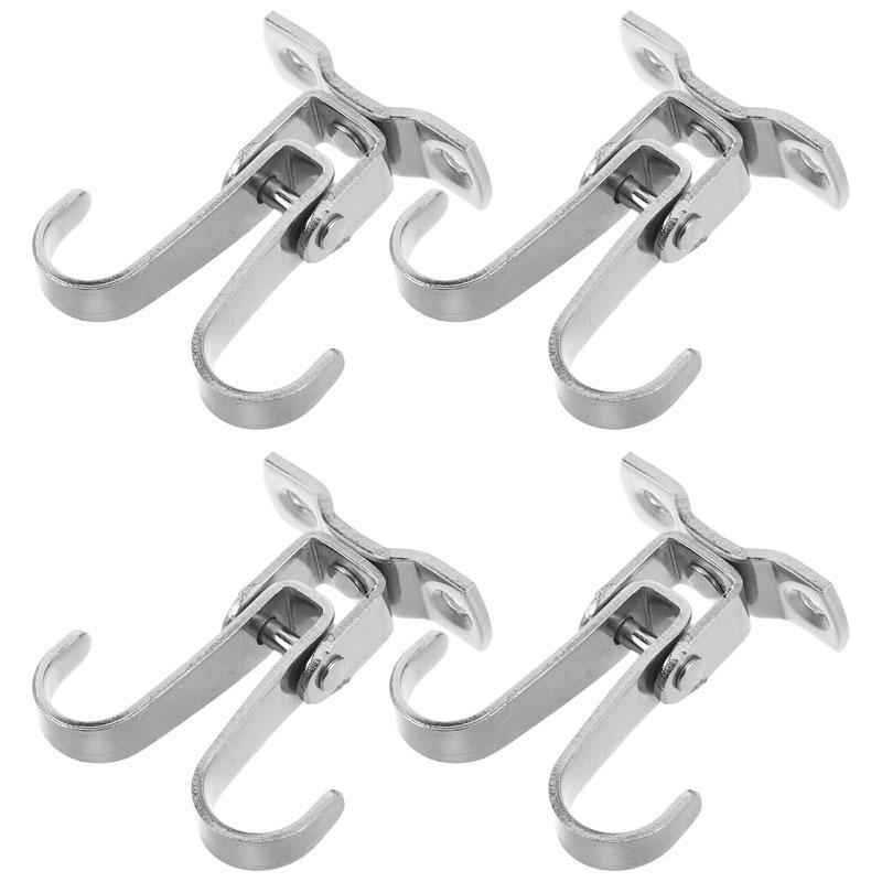 2/4pcs Stainless Steel Ceiling Plant Hooks Ceiling Mount Hanger For Home Residential Office Use
