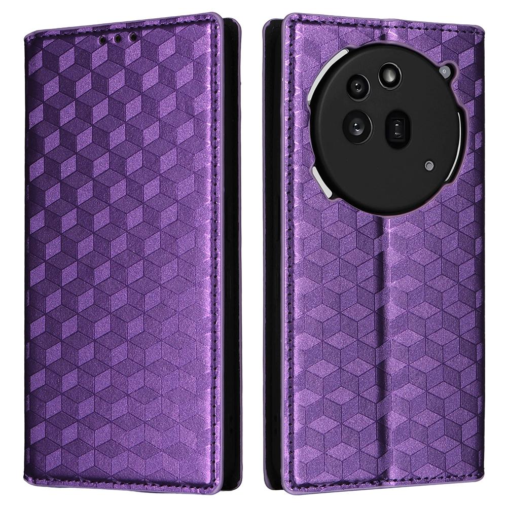 For Nothing Phone (3a) Pro Case Wallet Rhombus Imprinted Leather Phone Cover