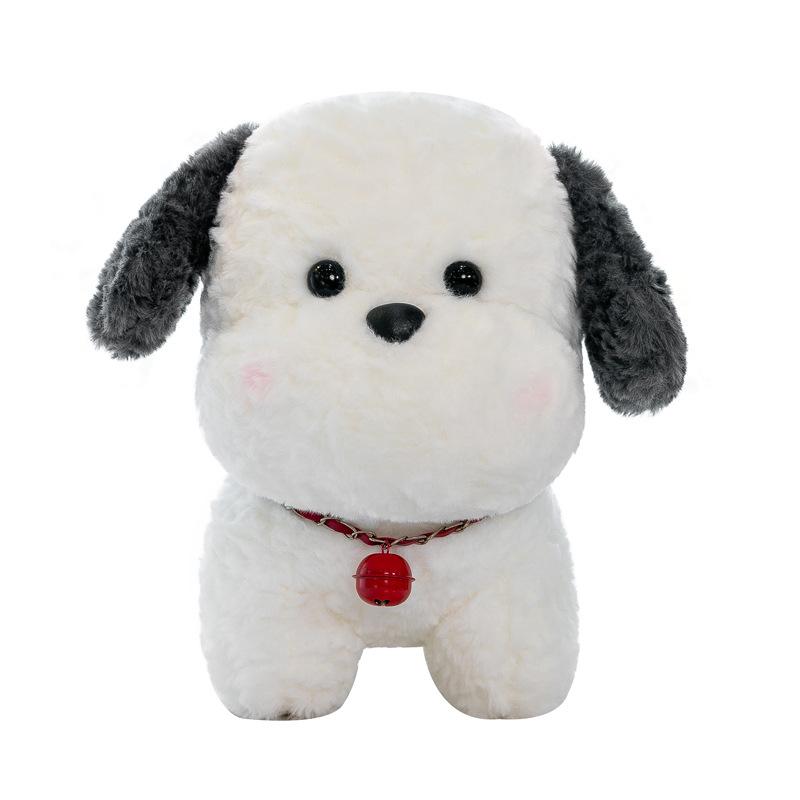 New Cute Little Bell Dog Doll Super Cute Simulation Dog Plush Toy Heart-warming Companion Gift
