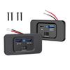 12V Quick Charge 3.0 Dual USB C Charger Power Socket Adapter Fast Charging Panel Wall Mount Outlet for Motorbike Car Boat Camper