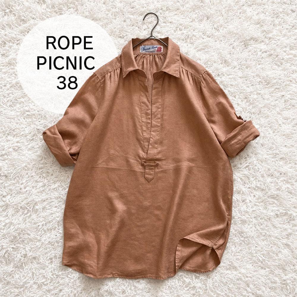 [Good condition] ROPE PICNIC French linen blouse size 38