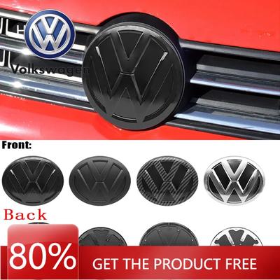 Para VOLKSWAGEN 2 Peças VW Emblema de Grade Frontal de Substituição Emblema do Porta-malas Traseiro Logotipo Decorativo Para Volkswagen Polo 6 6C 2014-2018 Au