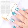 12/24 Arkusze Wycinane Laserowo Naklejki do Nail Artu Szablony do Stemplowania - Zestaw Narzędzi DIY do Manicure Francuskiego