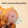 Vinyl Simulated Dog Squeeze Toy Squeaky Stress Relief Puppy Sensory Toy Home Office Desktop Animal Decoration Ornament