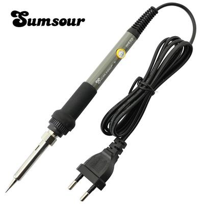 Strumento di saldatura a temperatura regolabile per uso domestico con saldatore elettrico grigio da 60 W