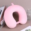 Solid Color U-Shaped Neck Pillow for Travel, Car, Office, or Napping - Cervical Support & Customizable Gift Option